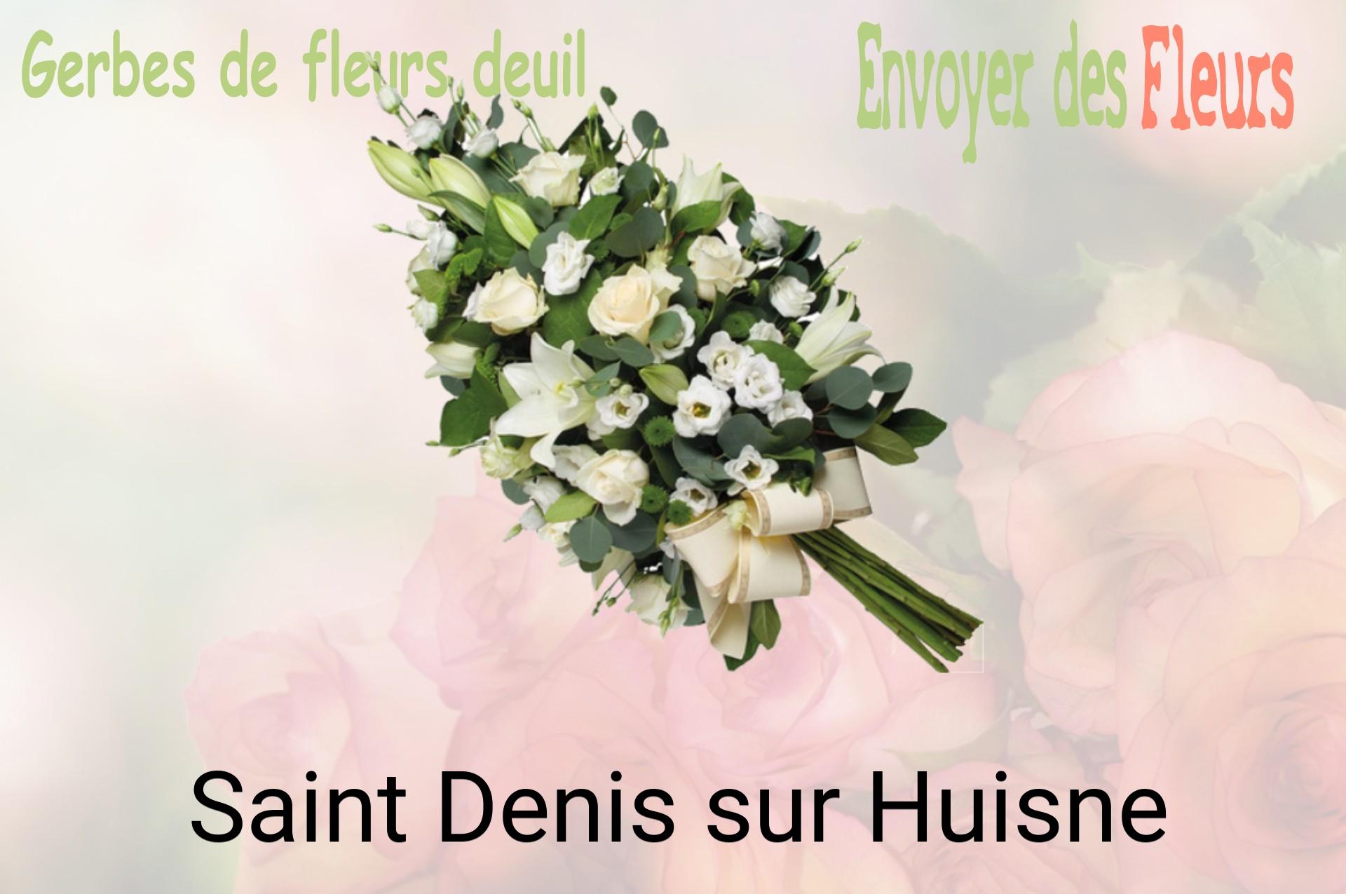 Gerbe de fleurs de deuil livrée à Saint-Denis-sur-Huisne